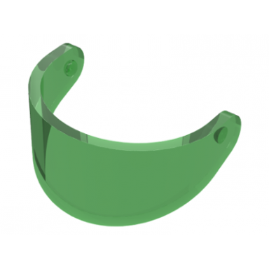 trans-green minifigure visor standard