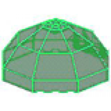 trans-green windscreen 10 x 10 x 4 octagonal canopy