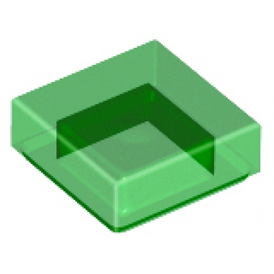 trans-green tile 1 x 1