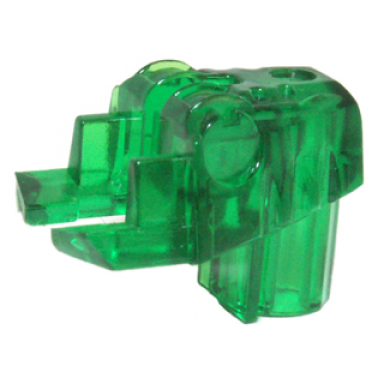 trans-green bionicle head connector block eye brain stalk