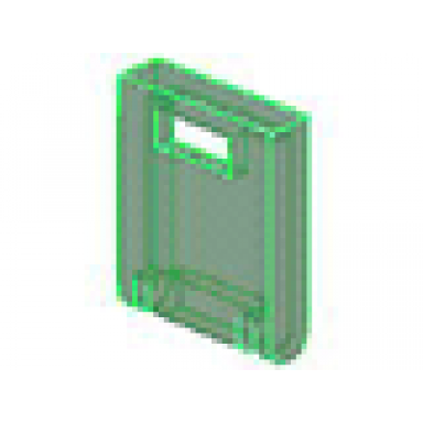 trans-green container box 2 x 2 x 2 door with slot
