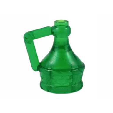 trans-green minifigure utensil flask with handle jug