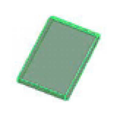 trans-green glass for window 4 x 4 x 3 roof