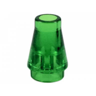 trans-green cone 1 x 1