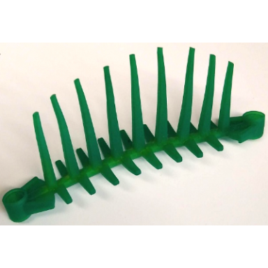 trans-green bionicle barraki spine flexible