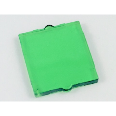 trans-green glass for window 1 x 2 x 2 flat front