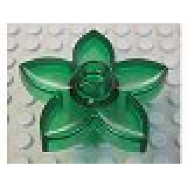 trans-green duplo plant flower with stud