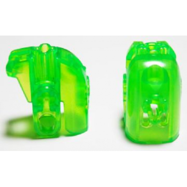 trans-bright green hero factory head with handle