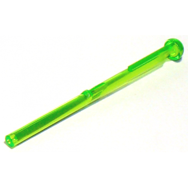 trans-bright green projectile arrow bar 8l with round end spring shooter dart