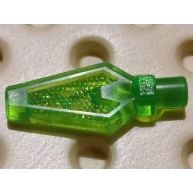 trans-bright green minifigure weapon spear tip