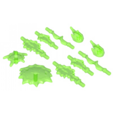 trans-bright green power bursts 10 in bag multipack