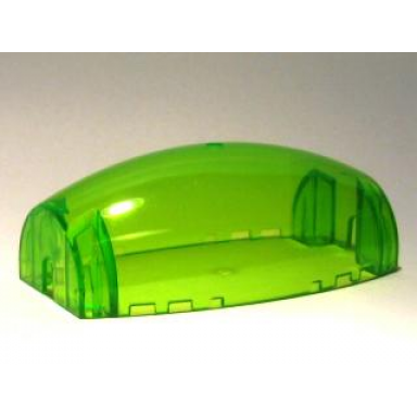trans-bright green windscreen 10 x 6 x 3 bubble canopy double tapered