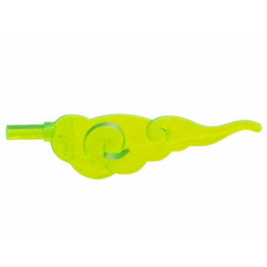trans-bright green wave rounded straight swirls with bar end cloud wind gusts