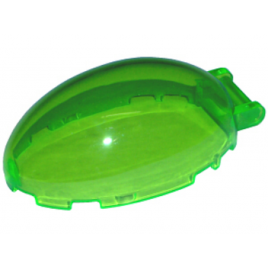 trans-bright green windscreen 6 x 4 x 2 bubble canopy with bar handle