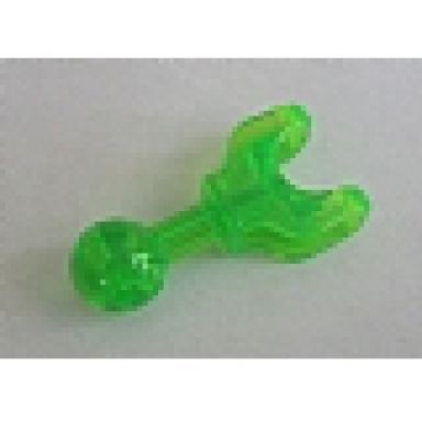 trans-bright green hero factory arm leg with ball joint on axle and ball socket short