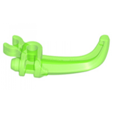 trans-bright green hero factory weapon claw with clip