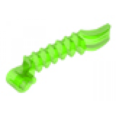 trans-bright green projectile launcher part hero factory zamor sphere launcher - bottom half with axle hole 1 x 7