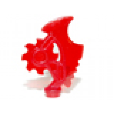 trans-red minifigure weapon techno-blade