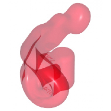 trans-red wave rounded energy with bar handle power blast