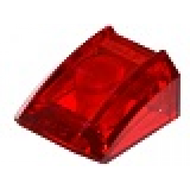 trans-red slope curved 2 x 2 lip
