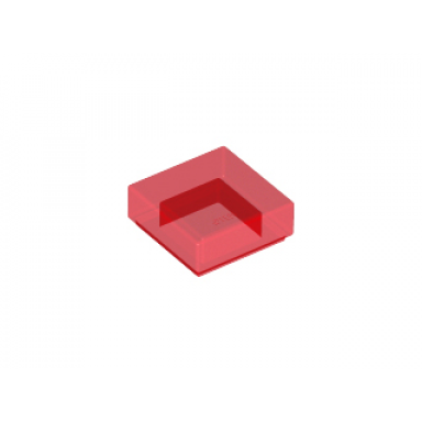 trans-red tile 1 x 1