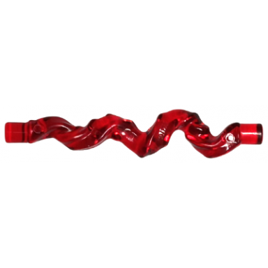 trans-red magic spell vine twisted with bar ends