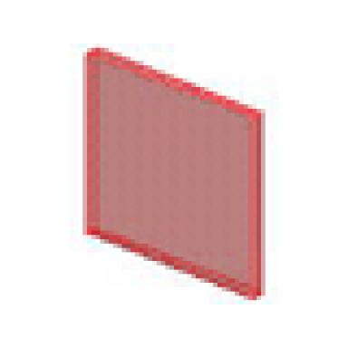 trans-red glass for window 1 x 4 x 3