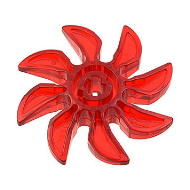 trans-red propeller 8 blade 5 diameter