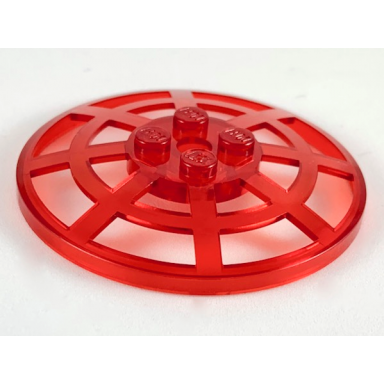trans-red dish 6 x 6 inverted radar webbed - type 2 underside attachment positions at 90 degrees