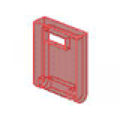 trans-red container box 2 x 2 x 2 door with slot