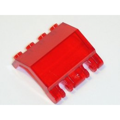 trans-red panel 2 x 4 x 3 1 3 with double locking 2 fingers hinge