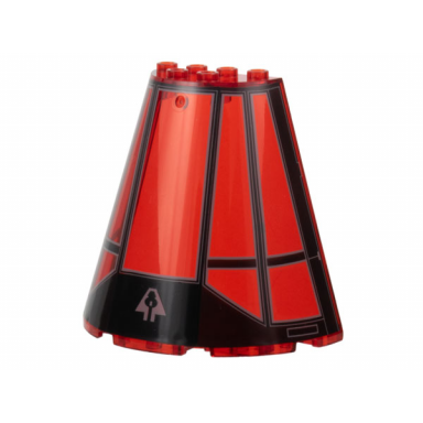 cone half 8 x 4 x 6 with millennium falcon cockpit pattern 4