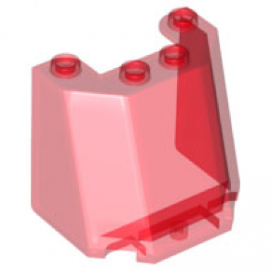 trans-red windscreen 3 x 4 x 3