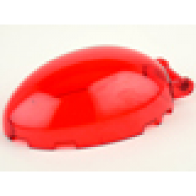 trans-red windscreen 6 x 4 x 2 bubble canopy with bar handle