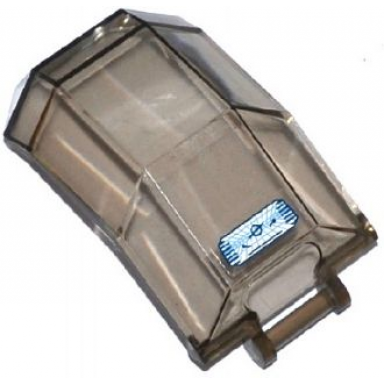 trans-brown windscreen 4 x 4 x 4 2 3 with bar handle with blue and white head-up display hud pattern sticker - set 76036