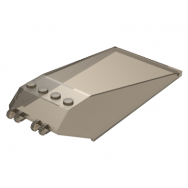 windscreen 12 x 6 x 2 with locking dual 2 fingers hinge