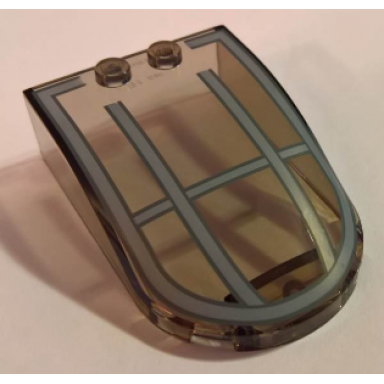 trans-brown windscreen 6 x 4 x 1 1 3 canopy straight sides with gray star wars skimmer pattern