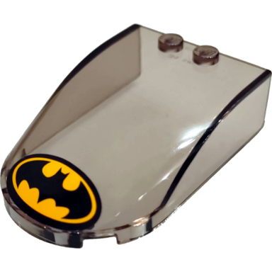 windscreen 6 x 4 x 1 1 3 canopy straight sides with batman logo pattern sticker - set 76054
