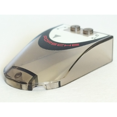 trans-brown windscreen 6 x 4 x 1 1 3 canopy straight sides with red porsche and black and white roof pattern sticker - set 75887