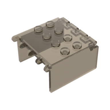 trans-brown windscreen 4 x 4 x 2 canopy extender with hinges