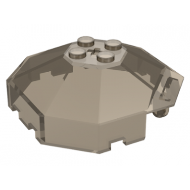 trans-brown windscreen 6 x 6 x 2 octagonal canopy with axle hole