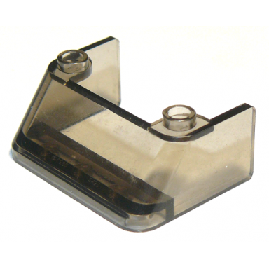 trans-brown windscreen 3 x 4 x 1 1 3 with 2 studs on top
