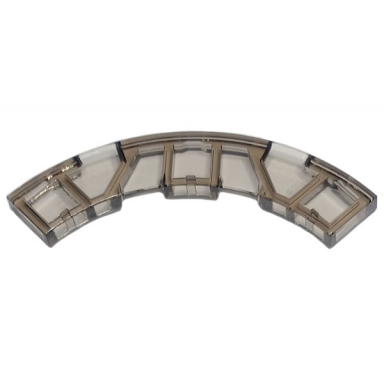 trans-brown tile round corner 4 x 4 macaroni