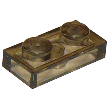 trans-brown plate 1 x 2