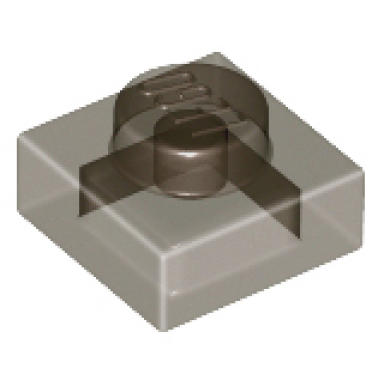 trans-brown plate 1 x 1