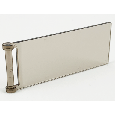trans-brown flag 7 x 3 with bar handle