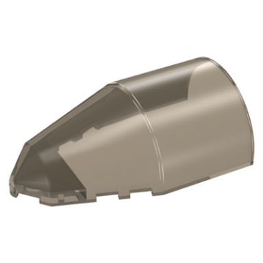 trans-brown windscreen 7 x 4 x 2 round