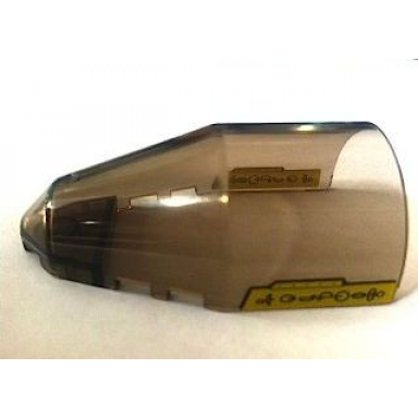 trans-brown windscreen 7 x 4 x 2 round with naboo symbols pattern on both sides stickers - set 7660
