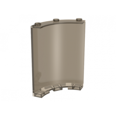 trans-brown cylinder quarter 4 x 4 x 6