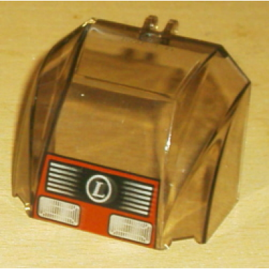 trans-brown windscreen 4 x 6 x 4 canopy with hinge with headlights grille and l in circle pattern